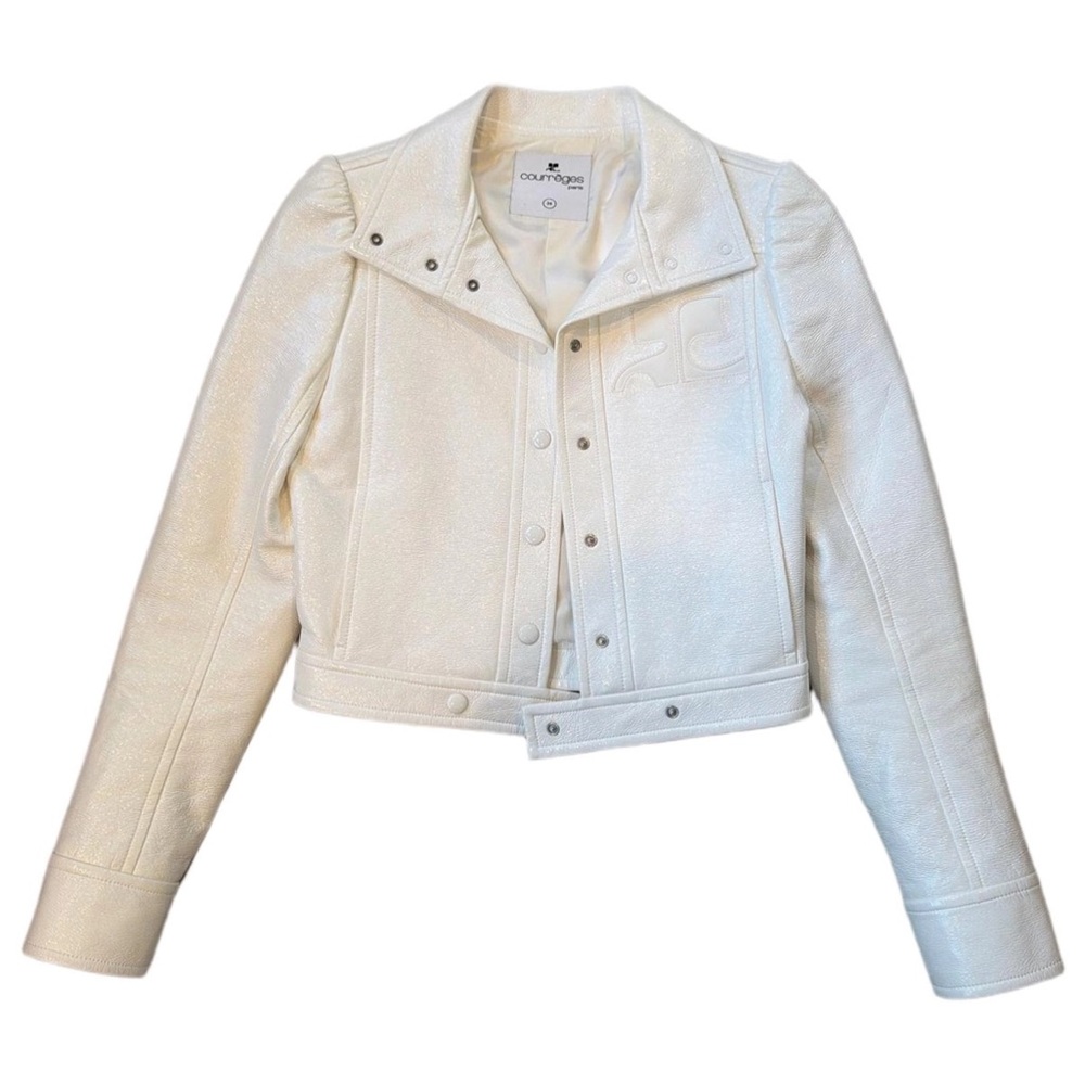 Courrèges Women's white vinyl Jacket